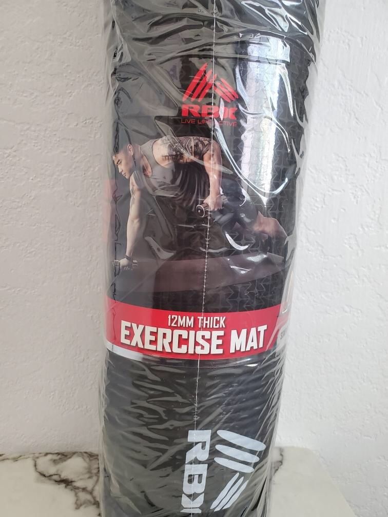 RBX Exercise Yoga Mat 12 MM Extra Thick Non Slip