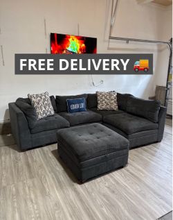 •Free Delivery• Gray Modular Sectional Couch