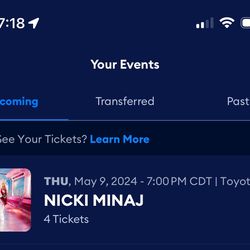 Nicky Minaj Tickets X 2