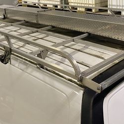 Van ladder rack and storage box