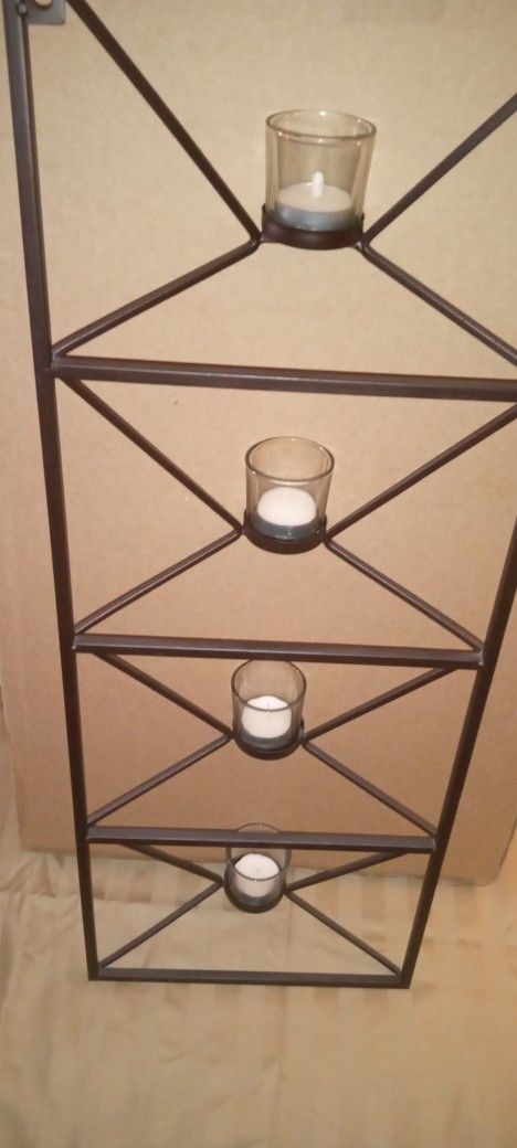 Votive Or Tea Light Candle Wall Decor.