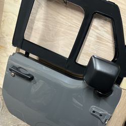 2018-2024 Jeep Grey Half Door With Slide In Top Half