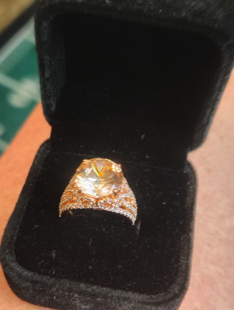 VANNA K 925 CZ PINKY RING