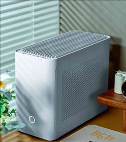 Mini ITX PC Case Silver Aluminum