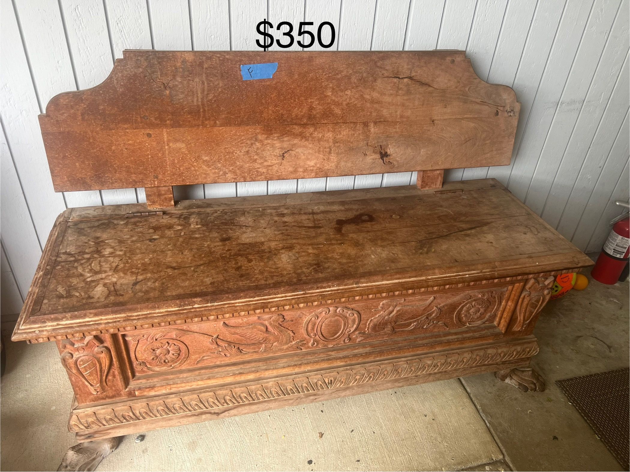 Mesquite Wood Bench