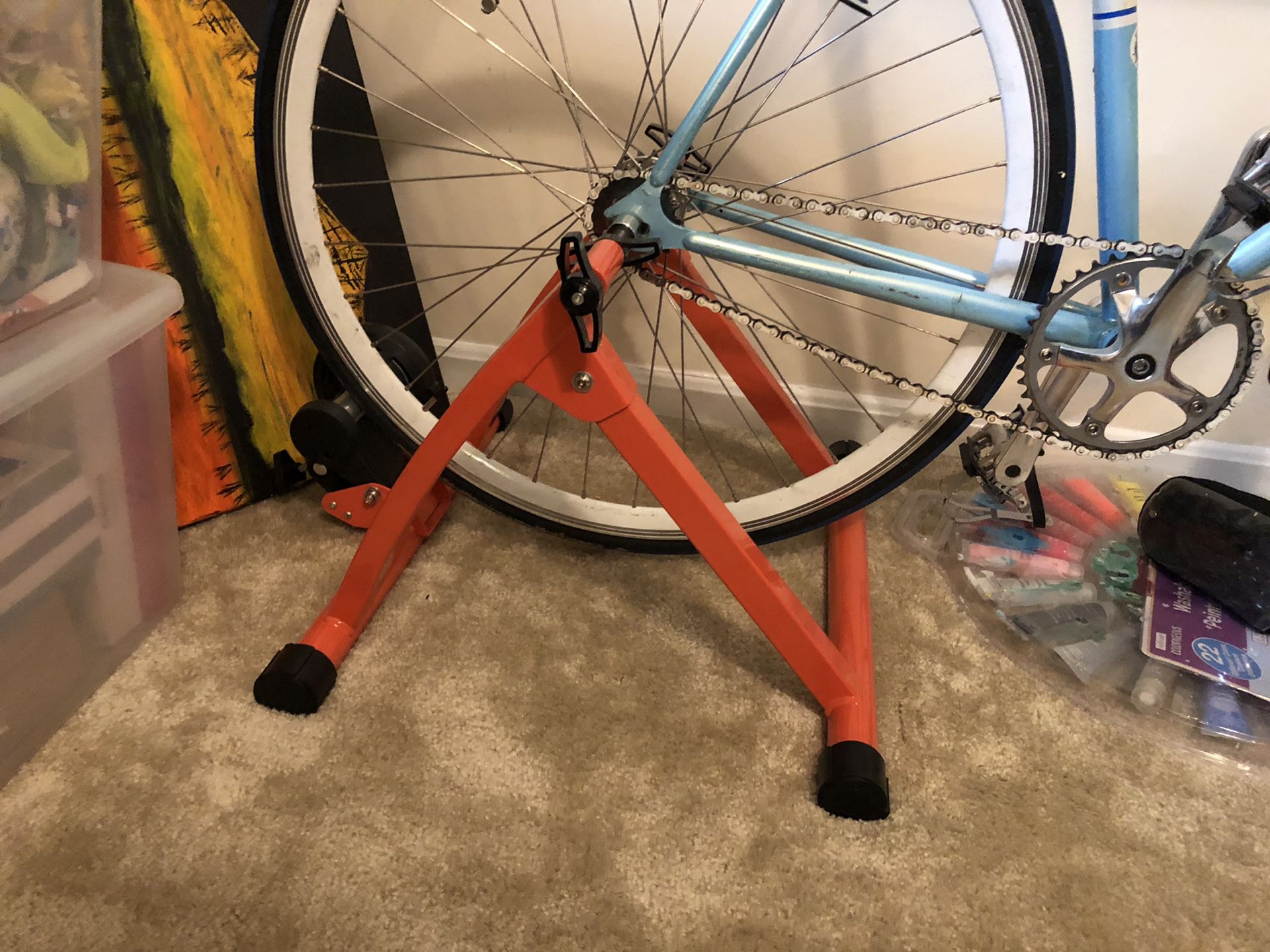 Stationary bike And mount