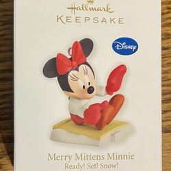 Hallmark Keepsake Merry Mittens Minnie Ready Set Snow Ornament 2012 Minnie Mouse