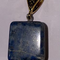 Lapis Lazuli Tumble Stone Pendant 