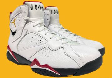 New Nike Air Jordan 7 Retro Cardinal 2022 White Red Black CU9307-106 Mens 8 Wmns 9.5