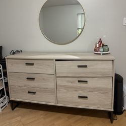 Beige Wooden Dresser
