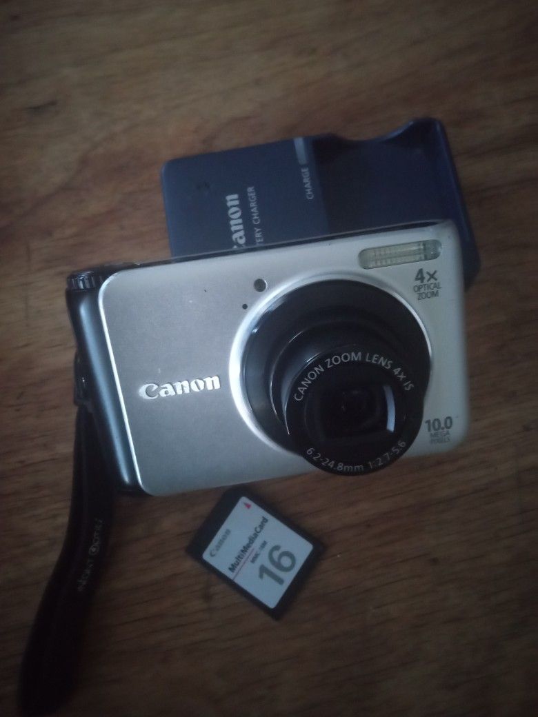 CANON POWERSHOT A3000 IMAGE STABILIZER DIGITAL CAMERA 2.7" LCD 4X OPTICAL ZOOM 10.0 MEGAPIXELES TESTED WORKING