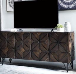 Ashley Chasinfield 72" Large TV Stand in Dark Espresso Brown $275 Last Price
