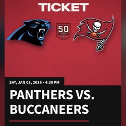 Bucs Vs Panthers Tickets Section 203 