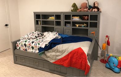 FREE Twin with Trundle Bed Frame - Available Saturday 8/15 ONLY - pickup by curb