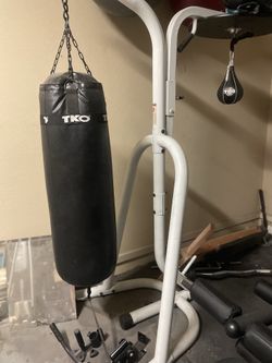 Dual Station Boxing Heavy Bag Stand