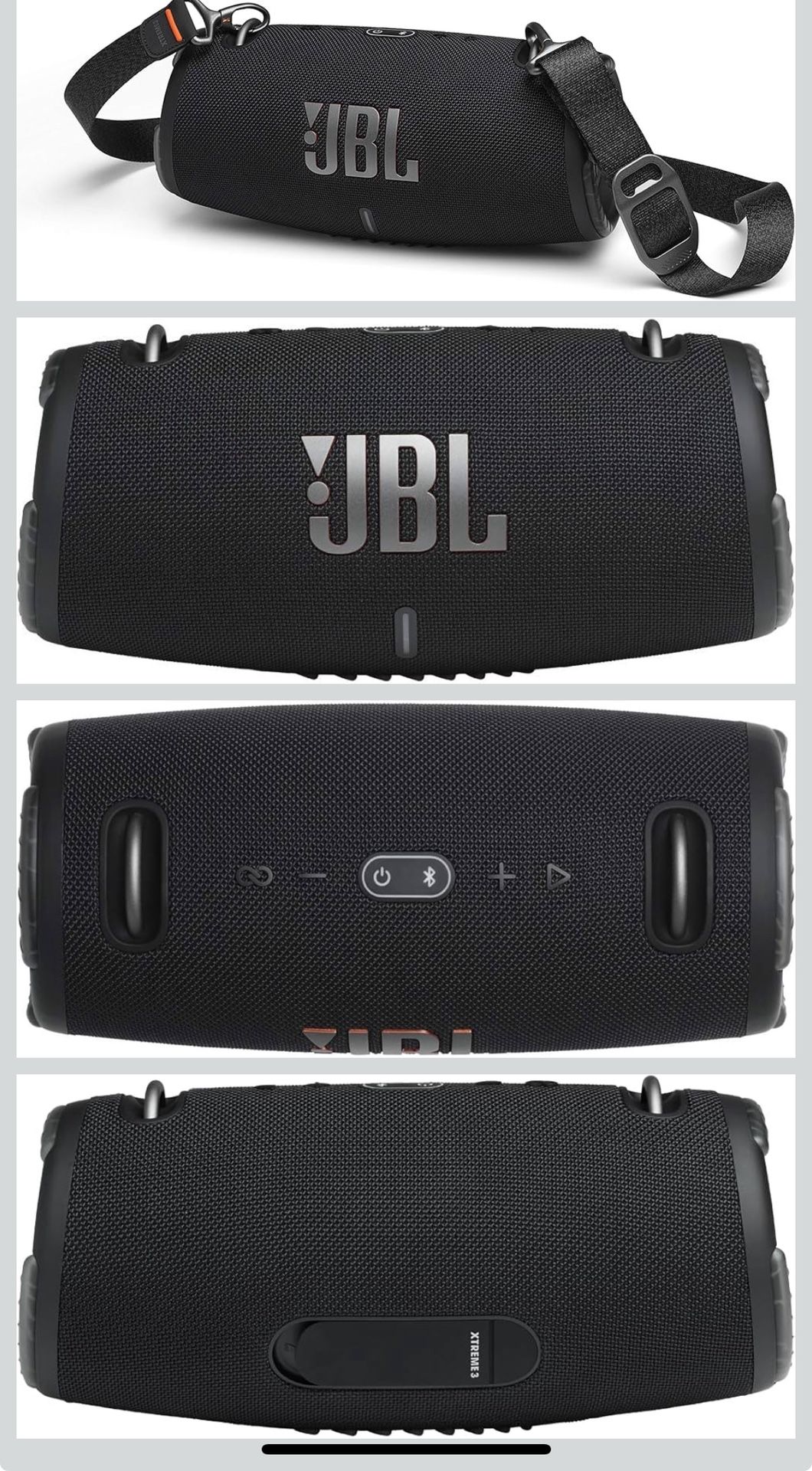 JBL Xtreme 3 - Portable Bluetooth Speaker, Powerful Sound and Deep Bass, IP67 Waterproof, 15 Hours of Playtime, Powerbank, PartyBoost for Multi-speake