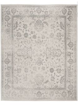 🍂 MOVING SALE 🍁 Area Rug 8'x10' - Large - Ivory & Silver,  Retails $150+