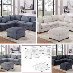 Sectional With Ottoman Brand New In Box