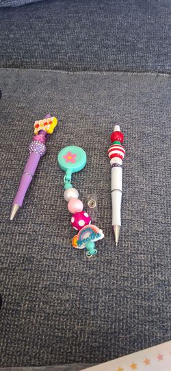 Badge and  pen