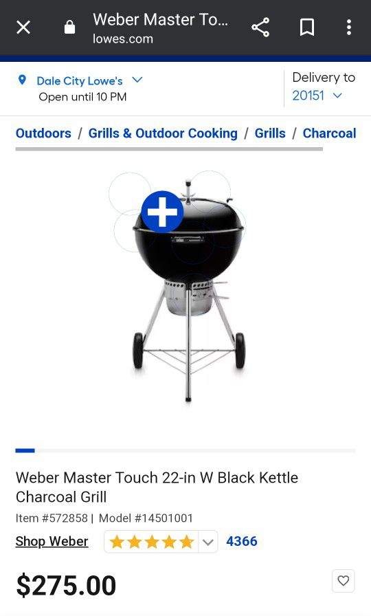 Weber Grill 22" Kettle Grill