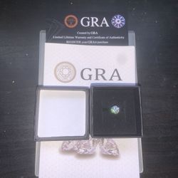 Moissanite Ring Earrings 