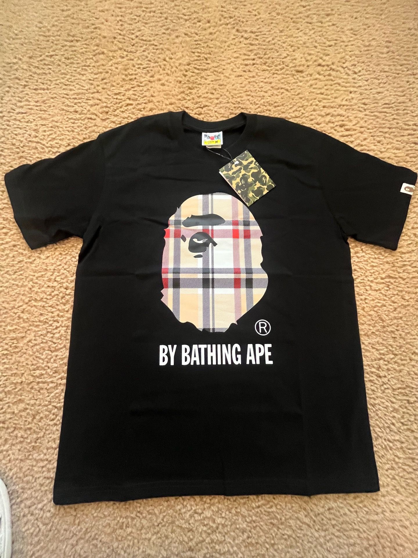 Black Bape Burberry shirt M