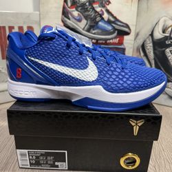 Nike Kobe 6 Protro Dodgers Sizes 8.5, 9 Brand New CW2190-400 Blue Red White