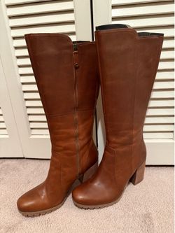 Timberland Brown Leather Knee-High Boots