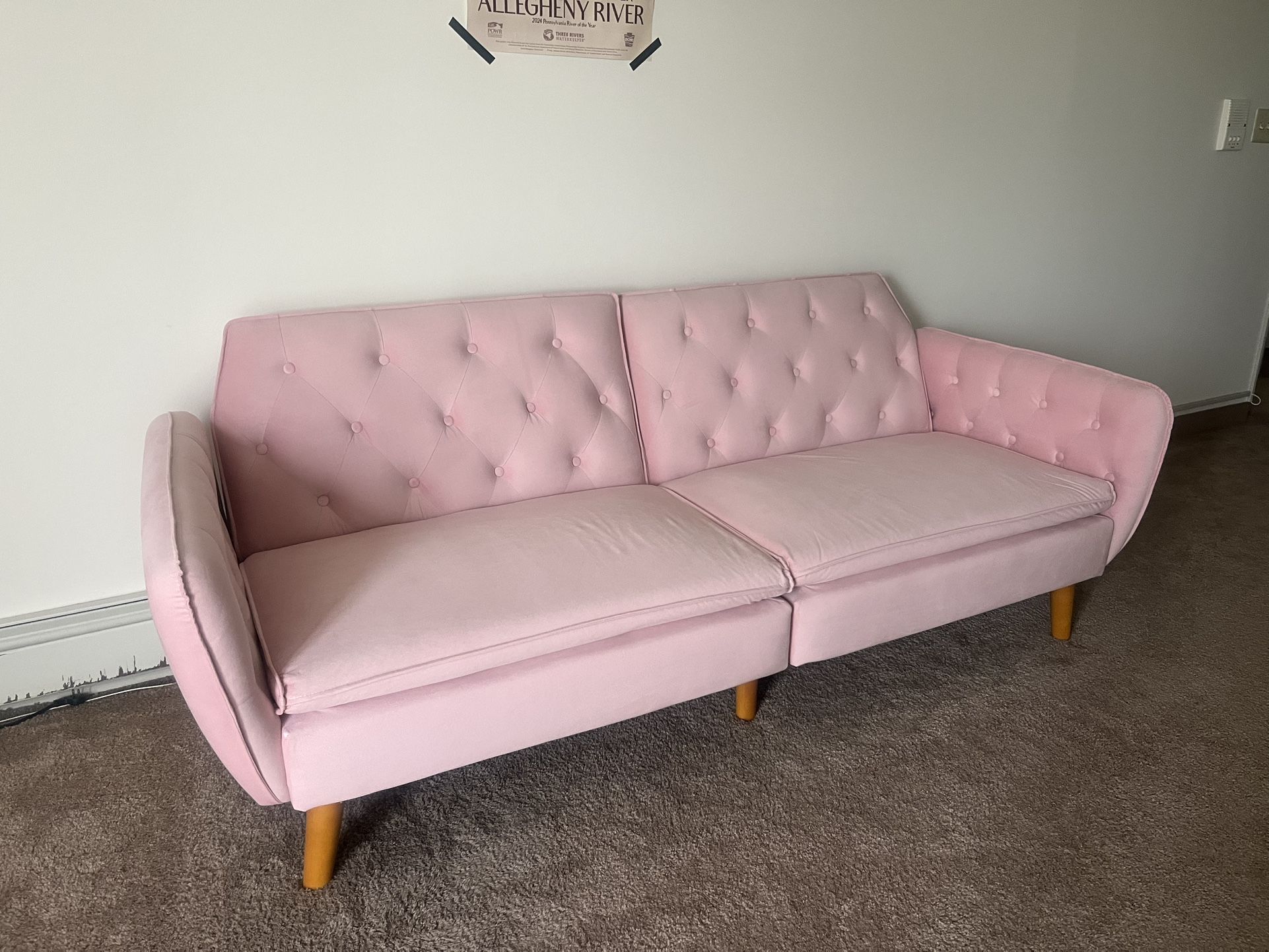 Barely used pink couch