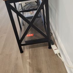 TV Stand for 55-65 Inch TVs, Rustic Brown, 3-Tier Media Entertainment Center