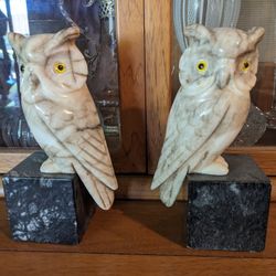 Mid Century Italian Mable Bookends