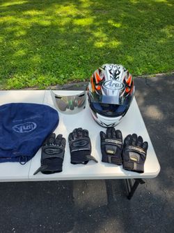 Arai astral x helmet size L with Joe rocket gear