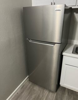 Stainless steel fridge