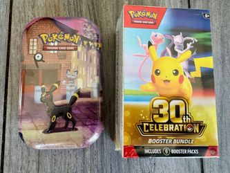 Pokemon 30th Celebration Booster Bundle and Mini Tin - Umbreon Brand new and Sealed