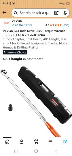 Vevor 3/4 torque wrench