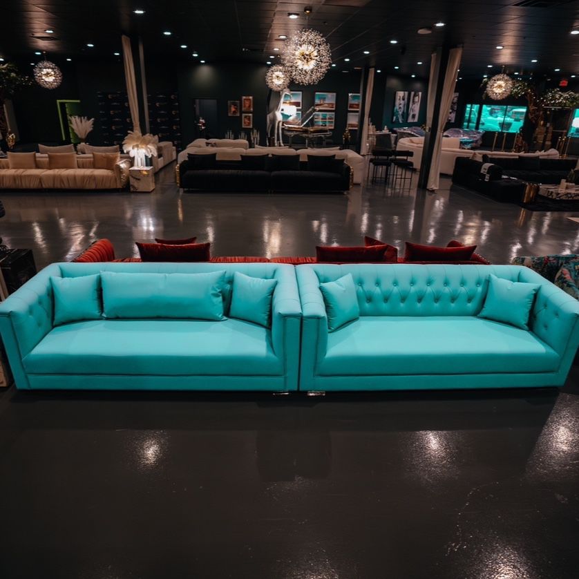 Turquoise Sofa