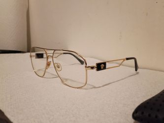 Versace Clear Sunglasses! VE1287! 1443 Black/Gold colorway.