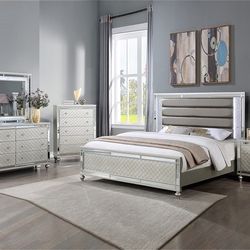 Brand new king size bedframe, dresser, mirror and nightstand 💥affordable terms available 