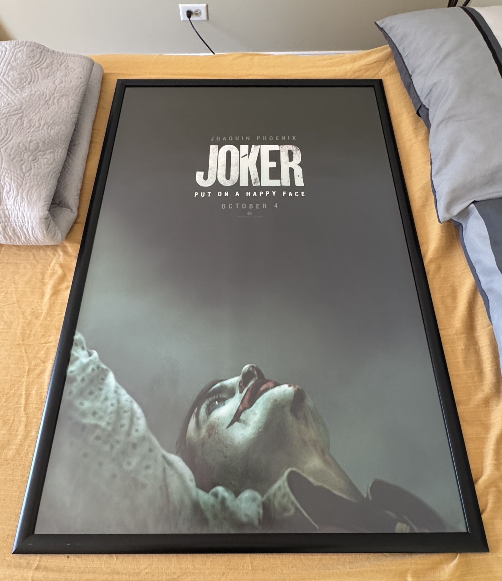 Joker 2019 Original Double Sided 27x40 Front Framed Movie Poster