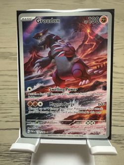 Pokémon Groudon 199/182 Illustration Rare Paradox Rift NM