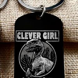Cleaver Girl Hot Movie Keychain Stainless Steel 