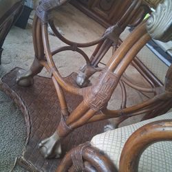 Tommy Bahama Glass Round Table