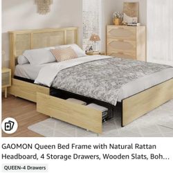 Queen Bed Frame With Drawers (4)
