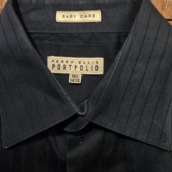 Perry Ellis Portfolio Mens Dress Shirt Size 16 1/2