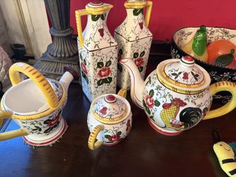 Rooster Tea Set