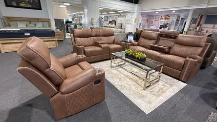 AMAZING DEAL 3 PC SOFA LOVESEAT AND RECLINER CHAIR