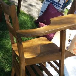 Oak school desk