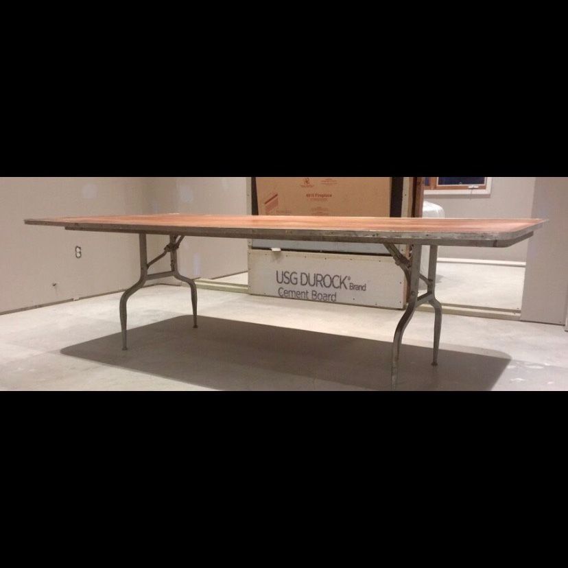 Qty (2) - 4’ x 8’ Heavy Duty Folding Tables