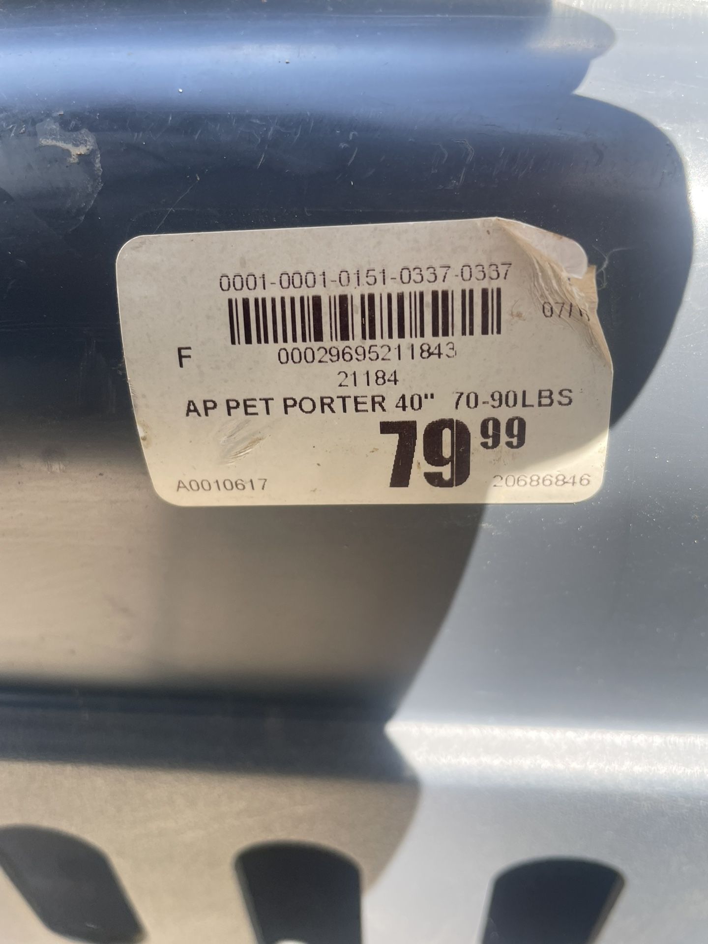 Petmate travel Or Home Dog Crate 40”