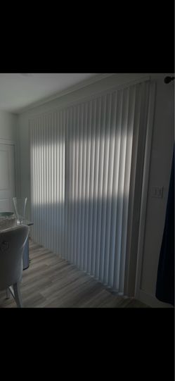 Off White Vertical Blinds for Sliding Glass Door